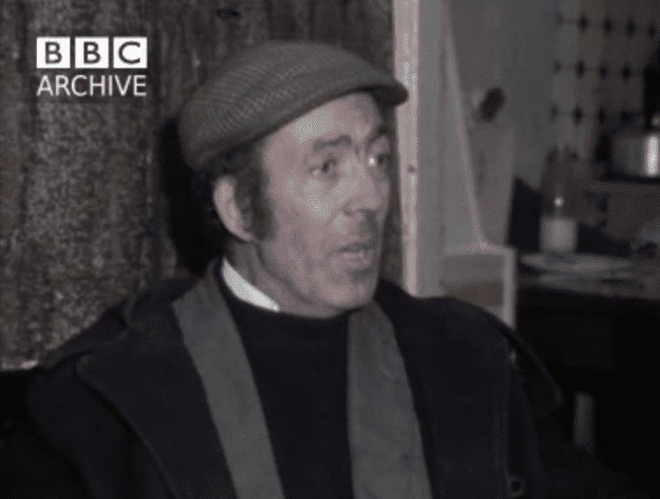 Henry Davey on BBC Scene Around Six, 6th December 1971 Henry Davey on BBC Scene Around Six, 6th December 1971